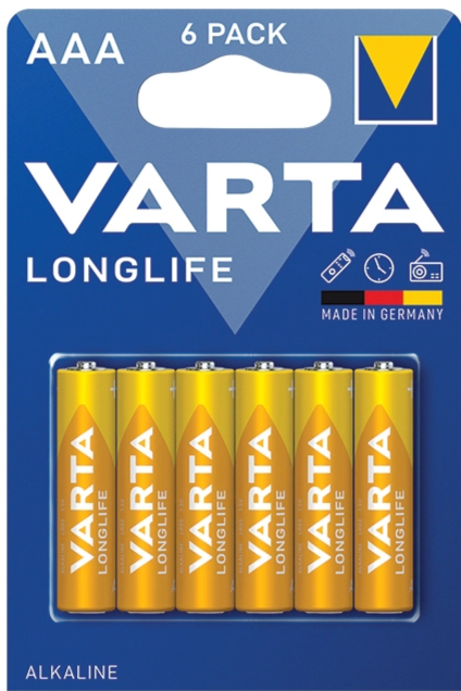 Varta Longlife 6 Lı Alkaline Pil