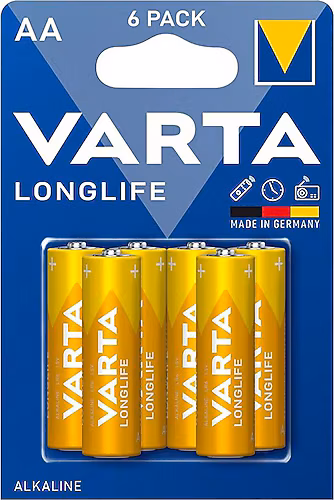Varta Longlife 6 lı Alkalıne AA Kalem Pil