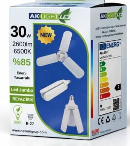 Aklight Jumbo Led 30W / 6500K E27 Pervane Ampul