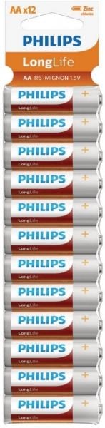 PHILIPS LONGLIFE AA KALEM PİL 12 Lİ PAKET