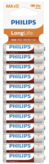 PHILIPS LONGLIFE AAA  İNCE PİL 12 Lİ PAKET