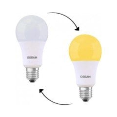 Osram Sinek Kovucu 8W/6500K-2700K 840lm E27 Led Ampul Beyaz - Sarı Işık
