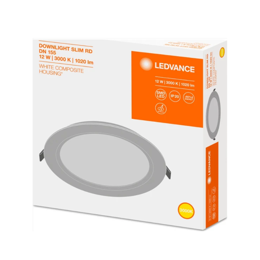 Ledvance Led Slim Downlight 12W/3000K 960lm Sarı Işık
