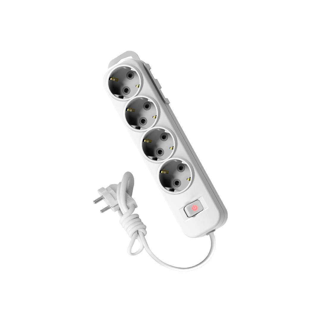 Elbi 4’lü Çocuk Korumalı Anahtarlı Topraklı Grup Priz 3 Mt